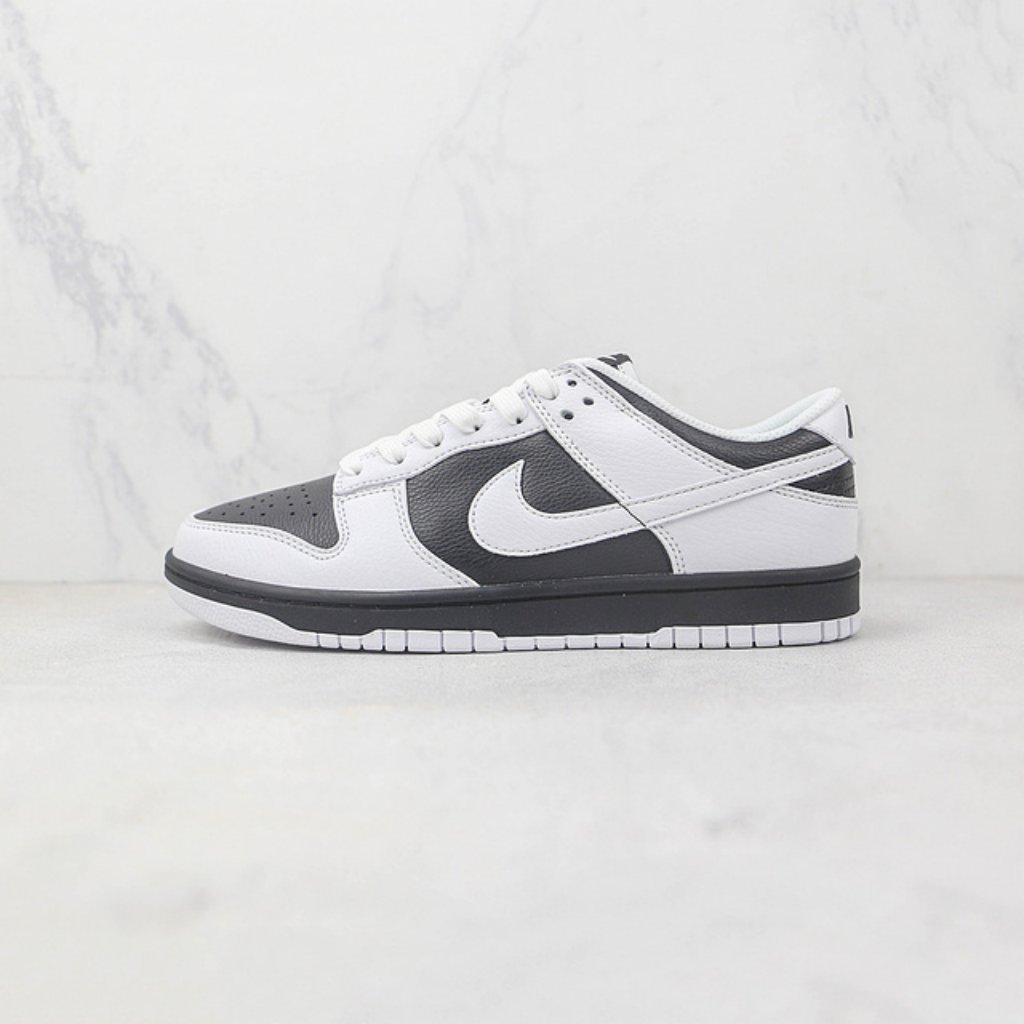 Sb Dunk Low Reverse Panda Black And White And White Nike Unisex Sneakers